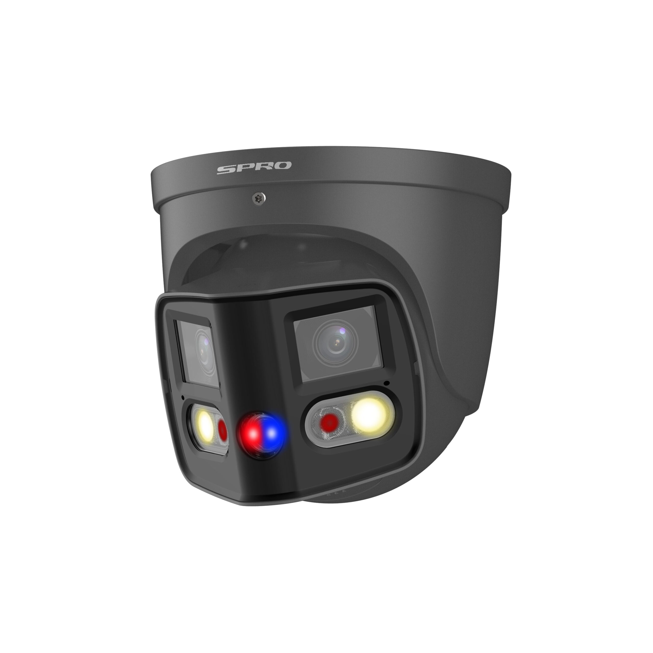 SPRO DHIPD40-LR-DUO-D-G: 4MP Panoramische Beveiligingscamera met AI-Pro Technologie