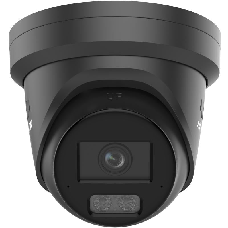 Hikvision DS-2CD2387G3-LIS2UY/SL(2.8mm)/BLACK Pro Series 8MP Smart Hybrid Light with ColorVu Turret IP Camera, 2.8mm Fixed Lens, IP67, Black